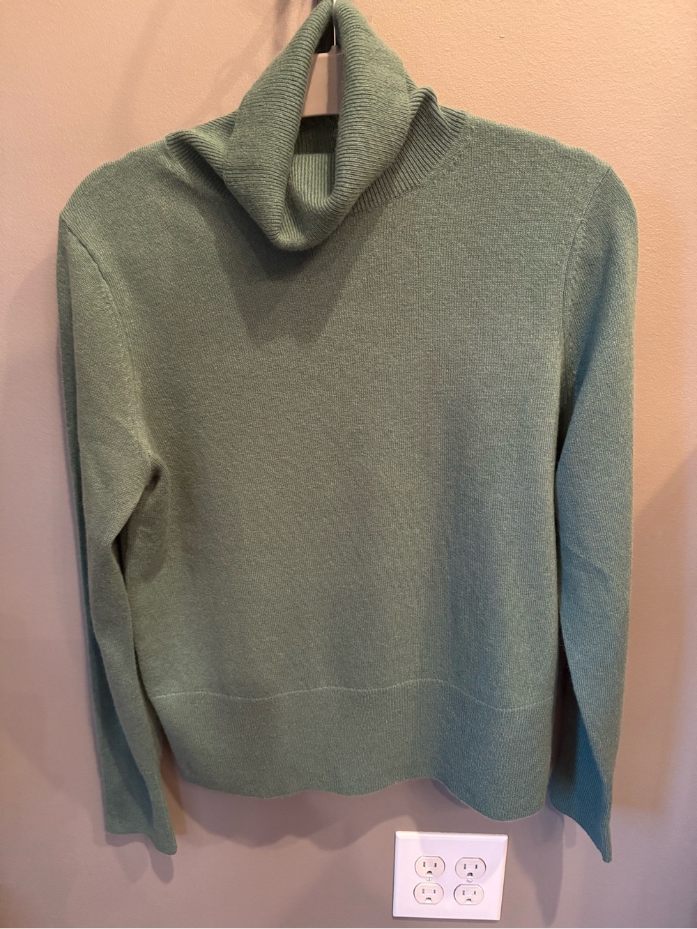 Banana Republic Sage Green Turtleneck Sweater
